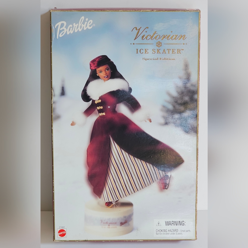 Barbie Victorian Ice Skater 2000-#27432-Special Edition-w/ Music Box & Twirls